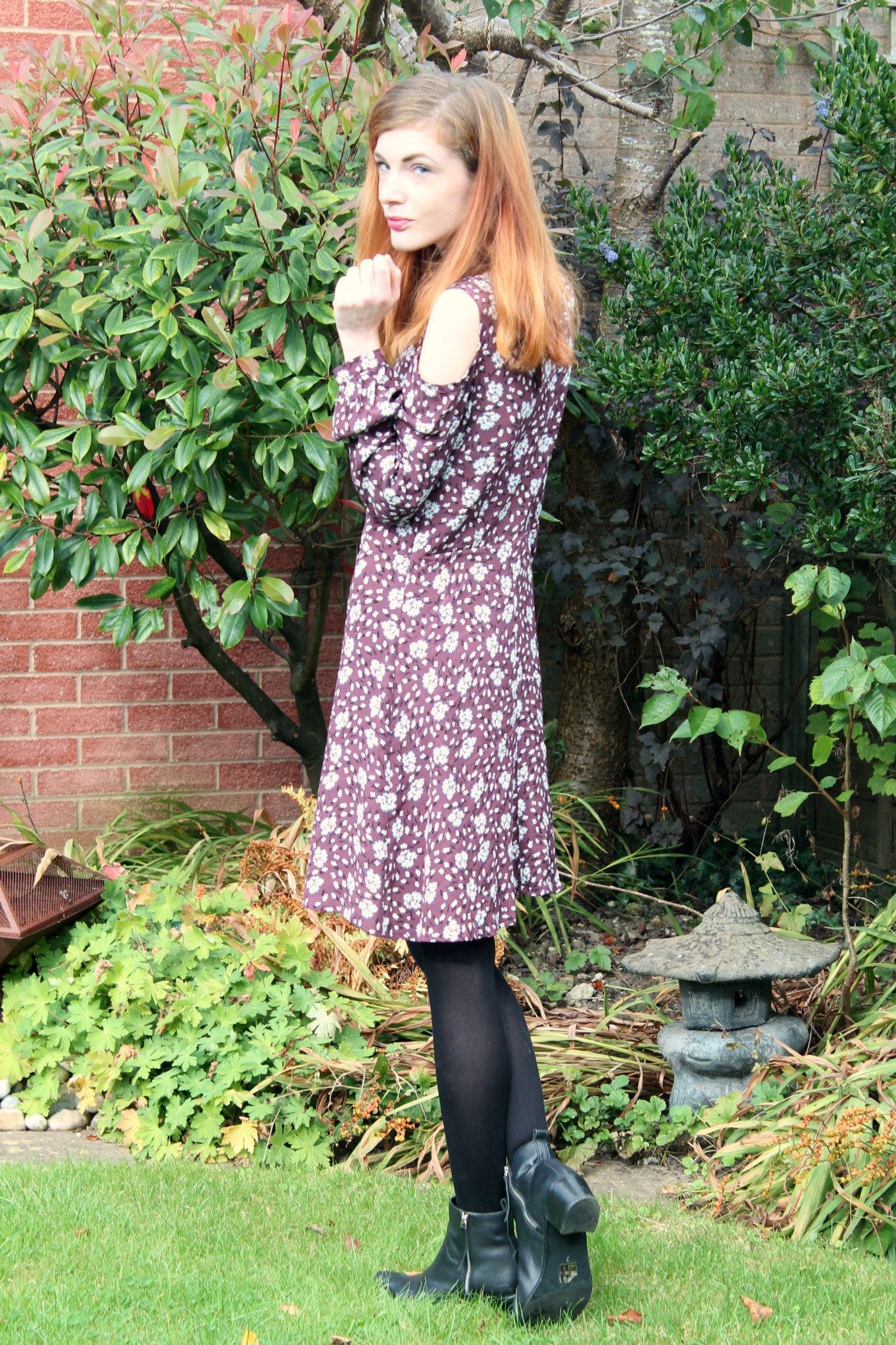 Floral Dress And Ankle Boots A Daisy Chain Dream